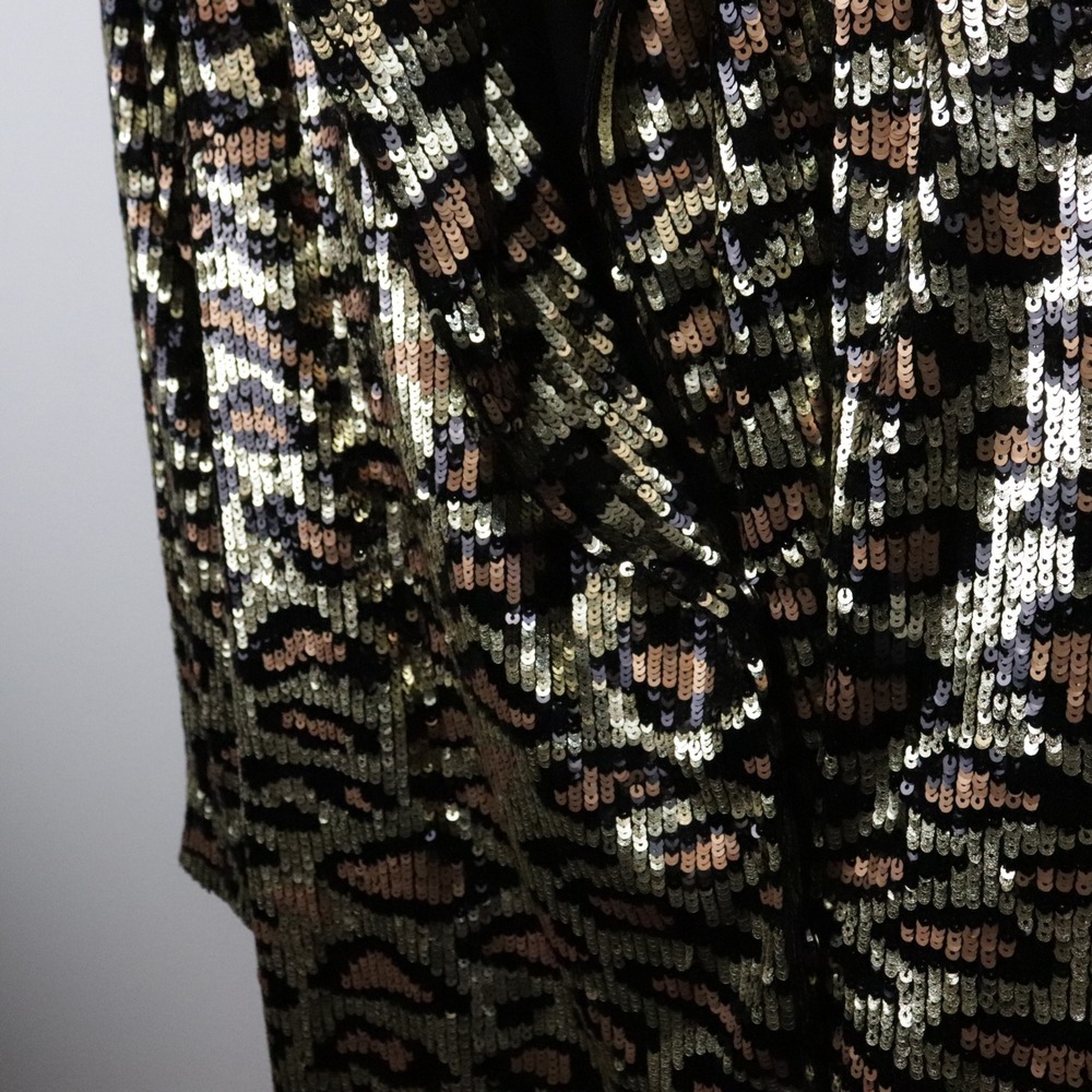 NWT Show Me Your Mumu Bazel Blazer Dress Party Cheetah Sequins XS - Picture 6 of 10